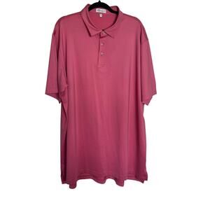 Peter Millar | Summer Comfort Dark Pink Polo Shirt Size XXL